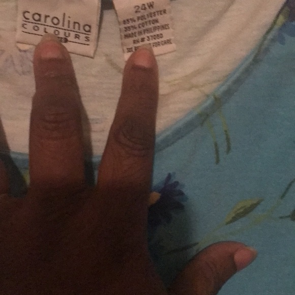 Cato brand turquoise/ blue and yellow flowers very comfy..pulled stitching .. - Picture 4 of 4